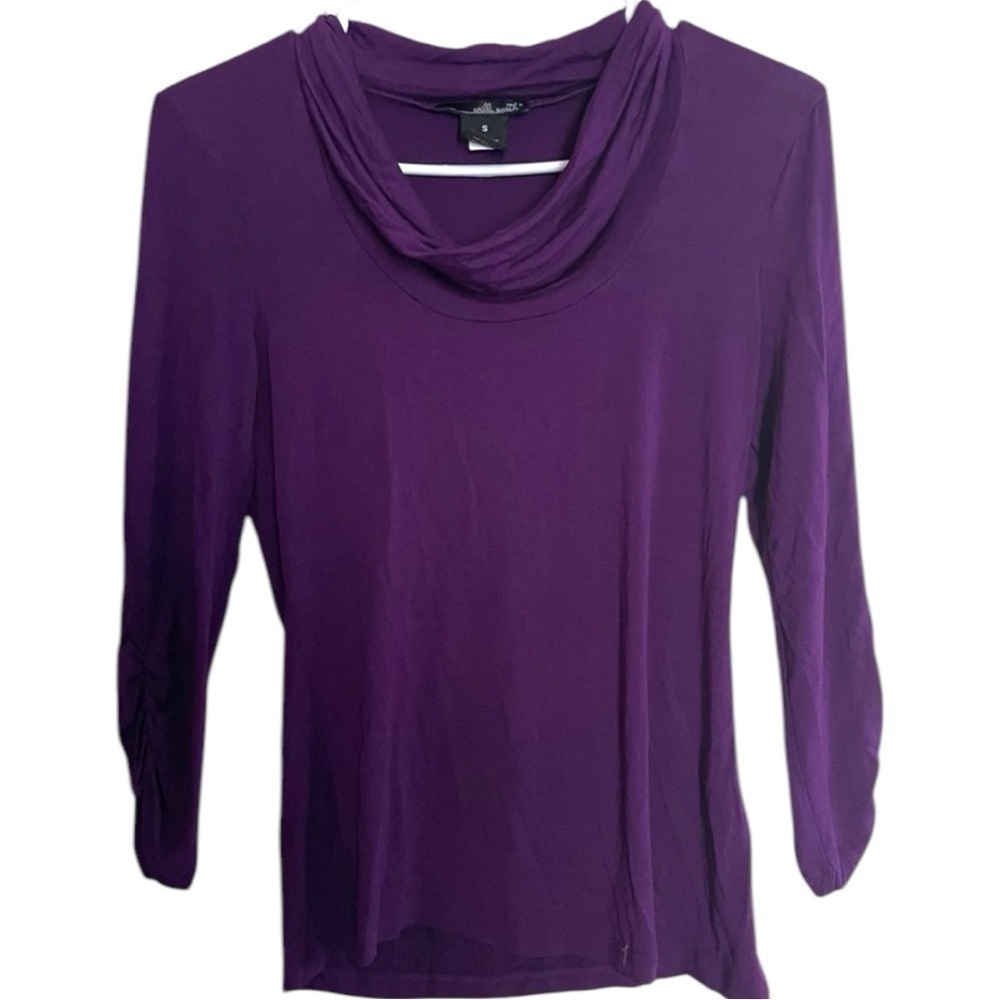 Willie Smith Purple cowl neck blouse
